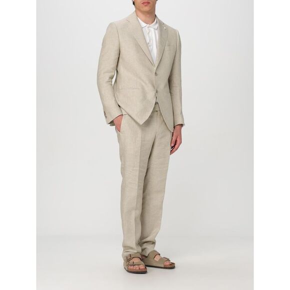 Luigi Bianchi Suit Men Kaki - Picture 2 of 4